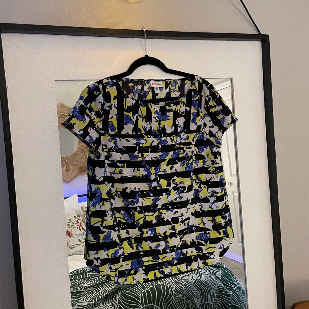 Peter Pilotto x Target short sleeve blouse size M